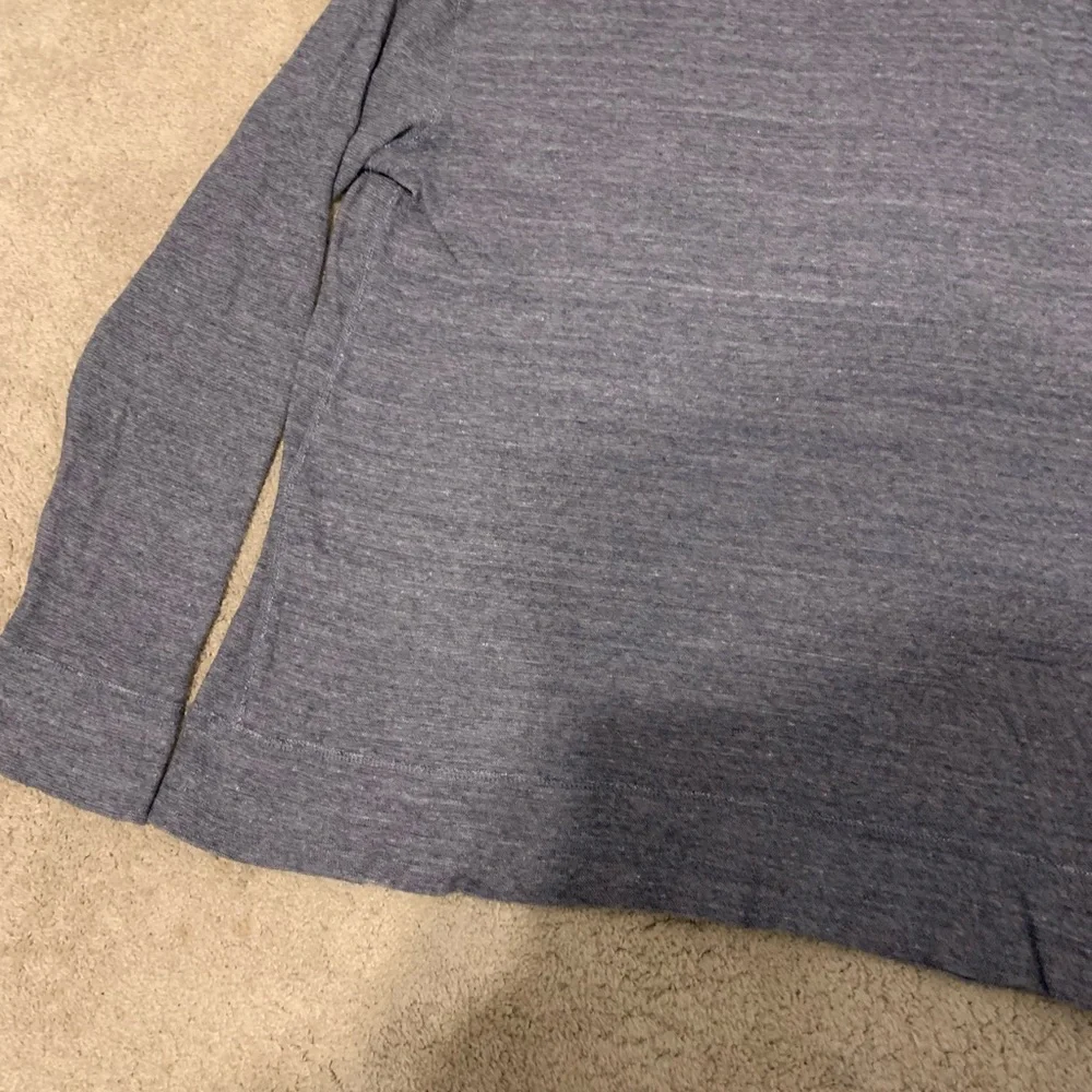 J.Crew Blue Cotton Crewneck Sweater Large Preppy Coastal Pullover